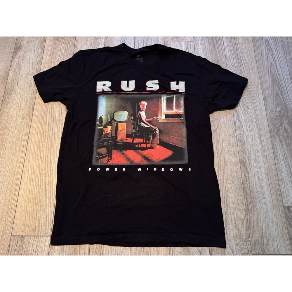 Power Windows Short Sleeve Graphic Tee - Black New Never Worn